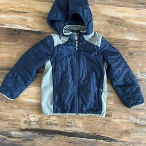 REI Navy and Light Gray Insulated Jacket Panel